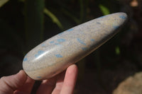 Polished Blue Spotted Spinel Quartz Massage Wands x 4 From Madagascar