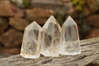 Polished Clear Quartz Crystal Points x 6 From Madagascar - TopRock