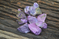 Natural Small Purple Stichtite & Green Serpentine Cobbed Pieces  - Sold per 2 kg (400-600 pieces) - From Barberton, South Africa - TopRock