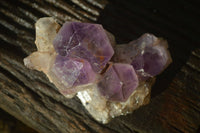 Natural Jacaranda Amethyst Clusters x 2 From Zambia