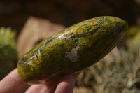 Polished Green Opal Standing Free Forms  x 4 From Madagascar - TopRock