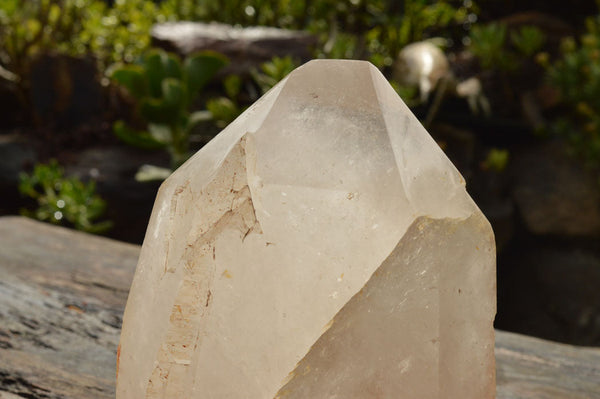 Polished Large Quartz Crystal With One Natural Side  x 1 From Madagascar - TopRock