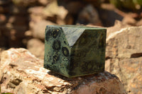 Polished Stromatolite / Kambamba Jasper Cubes (Corners Cut To Stand) x 4 From Mahajanga, Madagascar - TopRock