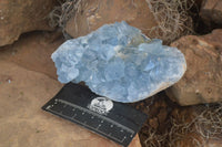 Natural Blue Celestite Crystal Specimens  x 3 From Sakoany, Madagascar - Toprock Gemstones and Minerals 