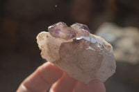 Natural Window Amethyst Crystals  x 12 From Chiredzi, Zimbabwe