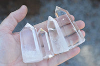 Polished Clear Quartz Crystal Points x 24 From Madagascar - TopRock