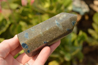 Polished Contrasting Pair Of Blue Spotted Spinel / Dalmatian Stone Points  x 2 From Madagascar - TopRock