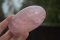 Polished Gemmy Pink Rose Quartz Standing Free Forms  x 3 From Ambatondrazaka, Madagascar - TopRock