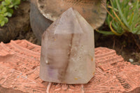 Polished Gorgeous Smokey Amethyst Crystal With Green Chlorite  x 1 From Ankazobe, Madagascar - TopRock