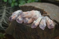 Natural Single Sugar Amethyst Crystals  x 70 From Zambia - Toprock Gemstones and Minerals 