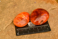 Polished Small Carnelian Palm Stones / Gallets - sold per kg - From Madagascar - TopRock