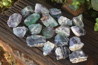 Natural Rough Watermelon Fluorite Cobbed Specimens  x 24 From Uis, Namibia