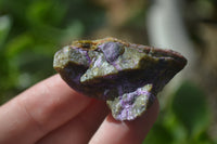 Natural Small Purple Stichtite & Green Serpentine Cobbed Pieces  - Sold per 2 kg (400-600 pieces) - From Barberton, South Africa - TopRock