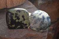 Polished Leopard Stone Free Forms  x 6 From Inyanga, Zimbabwe