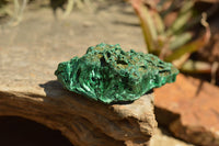 Natural Chatoyant Silky Malachite Specimens  x 6 From Kasompe, Congo - TopRock