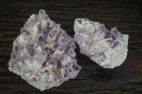 Natural Sugar Amethyst Clusters  x 2 From Zambia - Toprock Gemstones and Minerals 