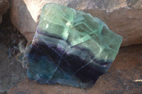 Polished Watermelon Fluorite Slabs  x 2 From Uis, Namibia