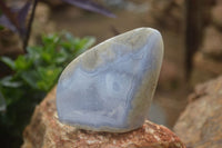 Polished Blue Lace Agate Standing Free Forms  x 3 From Nsanje, Malawi - Toprock Gemstones and Minerals 