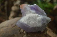 Natural Jacaranda Amethyst Clusters  x 3 From Mumbwa, Zambia - Toprock Gemstones and Minerals 