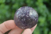 Polished Mini Purple Lepidolite Palm Stones  x 20 From Madagascar - Toprock Gemstones and Minerals 