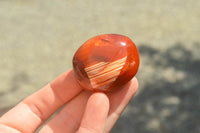 Polished Small Carnelian Palm Stones / Gallets - sold per kg - From Madagascar - TopRock