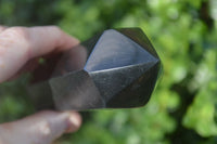 Polished Double Terminated Black Basalt Points  x 4 From Antsirabe, Madagascar