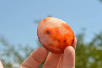 Polished Small Carnelian Palm Stones / Gallets - sold per kg - From Madagascar - TopRock