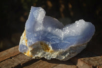 Natural Blue Lace Agate Geode Specimens  x 3 From Malawi - Toprock Gemstones and Minerals 