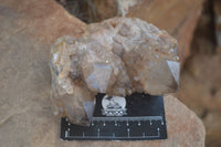 Natural Cascading White Phantom Smokey Quartz Clusters  x 3 From Luena, Congo - TopRock