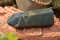 Polished Contrasting Pair Of Blue Spotted Spinel / Dalmatian Stone Points  x 2 From Madagascar - TopRock