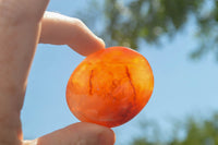 Polished Small Carnelian Palm Stones / Gallets - sold per kg - From Madagascar - TopRock