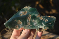 Polished  One Side Polished Emerald Mtorolite Plates  x 4 From Zimbabwe