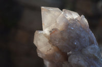 Natural Cascading Smokey Quartz Clusters x 2 From Luena, Congo