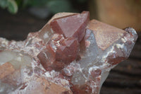 Natural Red Hematoid Quartz Specimens  x 2 From Karoi, Zimbabwe - Toprock Gemstones and Minerals 