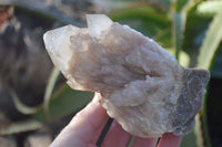 Natural Cascading Smokey Quartz Clusters x 2 From Luena, Congo