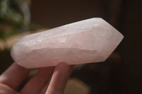 Polished Double Terminated Pink Rose Quartz Points  x 4 From Ambatondrazaka, Madagascar - TopRock