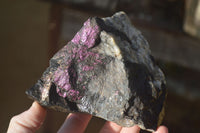 Natural Metallic Purpurite Cobbed Specimens x 2 From Erongo, Namibia