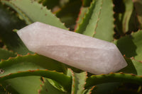 Polished Double Terminated Pink Rose Quartz Points  x 4 From Ambatondrazaka, Madagascar - TopRock