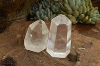 Polished Clear Quartz Crystal Points x 6 From Madagascar - TopRock