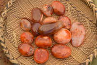 Polished Small Carnelian Palm Stones / Gallets - sold per kg - From Madagascar - TopRock