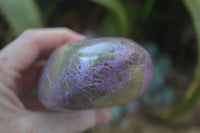 Polished Purple Stichtite & Serpentine Standing Free Forms  x 2 From Barberton, South Africa - Toprock Gemstones and Minerals 