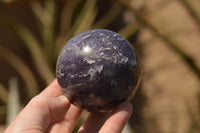 Polished Purple Lepidolite Mica Spheres  x 6 From Madagascar - TopRock