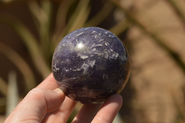 Polished Purple Lepidolite Mica Spheres  x 6 From Madagascar - TopRock