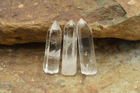 Polished Small Semi Optic Quartz Points x 35 From Madagascar - TopRock