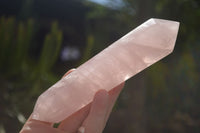 Polished Double Terminated Pink Rose Quartz Points  x 4 From Ambatondrazaka, Madagascar - TopRock