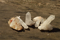 Natural Small Mixed Quartz Clusters  x 5 From Madagascar - TopRock