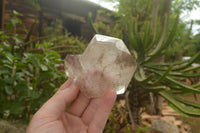 Polished Gorgeous Smokey Window Quartz Crystals  x 3 From Madagascar - TopRock