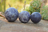 Polished Purple Lepidolite Mica Spheres  x 6 From Madagascar - TopRock