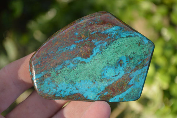 Polished Blue Shattuckite Free Forms  x 6 From Kaokoveld, Namibia - Toprock Gemstones and Minerals 