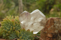 Polished Gorgeous Smokey Window Quartz Crystals  x 3 From Madagascar - TopRock